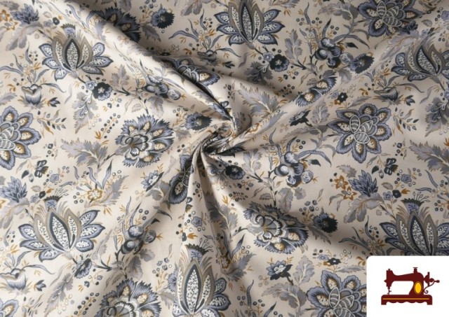 Venta online de Tela de Algodón Estampado Clásico Floral Cachemir
