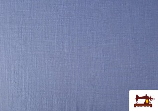 Venta online de Tela de Algodón 100% Lavado 130cm de Ancho color Azul