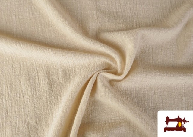 Comprar Tela de Algodón 100% Lavado 130cm de Ancho color Beige