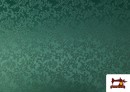 Comprar Tela de Jacquard Brocado Floral Ancho 280cm color Verde