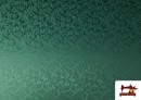 Venta de Tela de Jacquard Brocado Floral Ancho 280cm color Verde