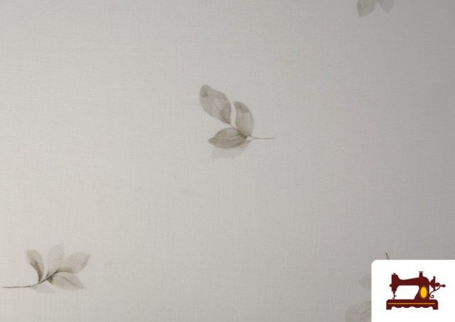 Venta de Tela para Cortinas Estampado Hojas Suaves