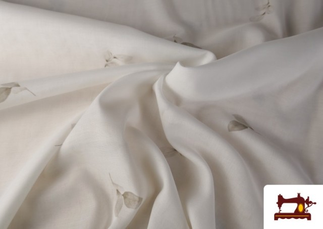 Venta online de Tela para Cortinas Estampado Hojas Suaves