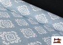Venta de Tela de Loneta Estampado Étnico Decorativo