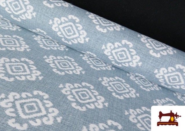 Venta de Tela de Loneta Estampado Étnico Decorativo