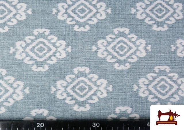 Venta online de Tela de Loneta Estampado Étnico Decorativo