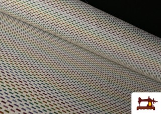 Tela de Gobelino Estampado Rayas Arcoíris