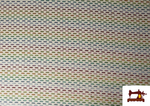 Comprar Tela de Gobelino Estampado Rayas Arcoíris