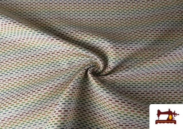 Venta online de Tela de Gobelino Estampado Rayas Arcoíris