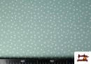 Venta de Tela de Algodón Estrellas Pequeñas de Colores color Verde mint
