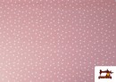 Tela de Algodón Estrellas Pequeñas de Colores color Rosa pálido