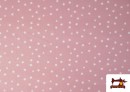 Tela de Algodón Estrellas Pequeñas de Colores color Rosa pálido