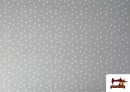 Venta online de Tela de Algodón Estrellas Pequeñas de Colores color Gris