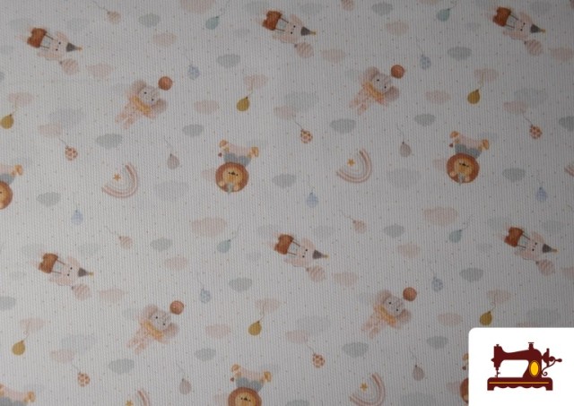 Comprar Tela de Pique de Algodón Estampado Animales Infantil