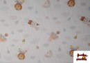 Venta de Tela de Pique de Algodón Estampado Animales Infantil