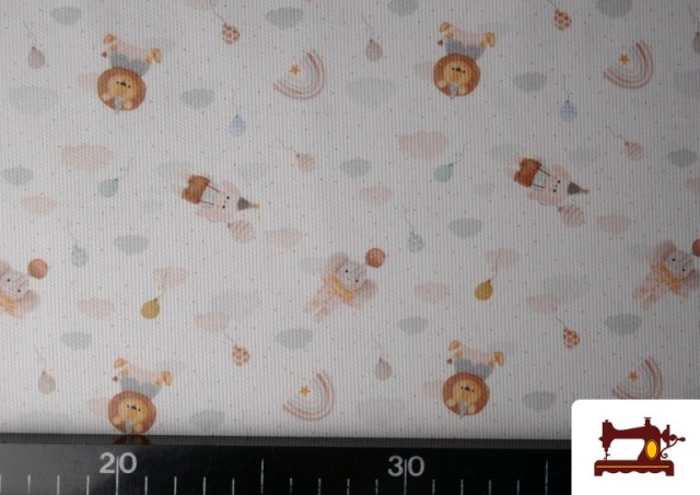 Comprar online Tela de Pique de Algodón Estampado Animales Infantil