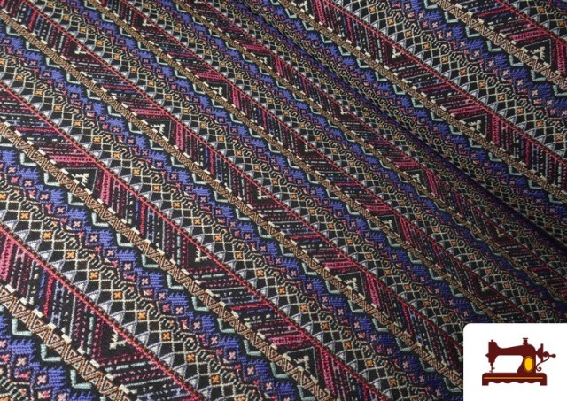 Tela de Jacquard Tejido Étnico Cenefas