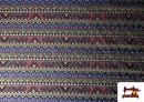 Comprar Tela de Jacquard Tejido Étnico Cenefas
