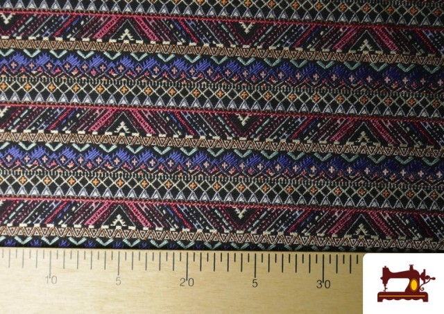 Venta de Tela de Jacquard Tejido Étnico Cenefas