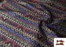 Venta online de Tela de Jacquard Tejido Étnico Cenefas