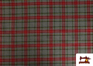 Comprar Tela de Viella Estampado Cuadros Clásicos Grises
