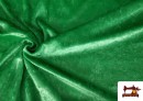 Tela de Terciopelo Económico Martelé - Pieza de 25 Metros color Verde