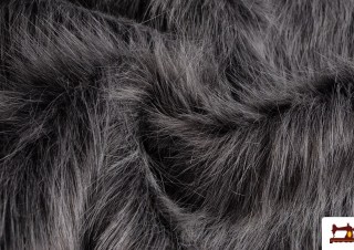 Tela de Pelo Largo Simil Marmota Natural Gris Tela de Pelo Largo Simil Marmota Natural Gris