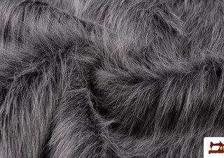 Venta de Tela de Pelo Largo Simil Marmota Natural Gris Venta de Tela de Pelo Largo Simil Marmota Natural Gris