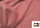 Venta online de Tela de Sudadera Flannel Lisa de Colores color Rosa