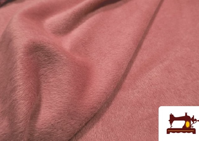 Venta online de Tela de Sudadera Flannel Lisa de Colores color Rosa
