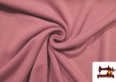 Tela de Sudadera Flannel Lisa de Colores color Rosa